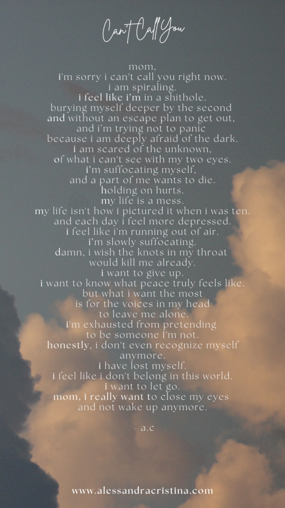 poem about deep depression
