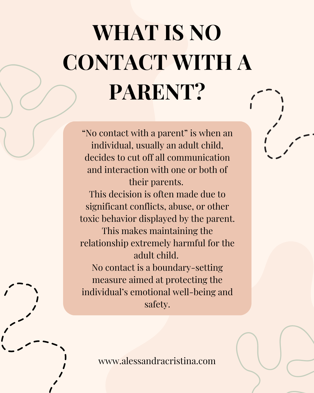 going no contact with a parent 